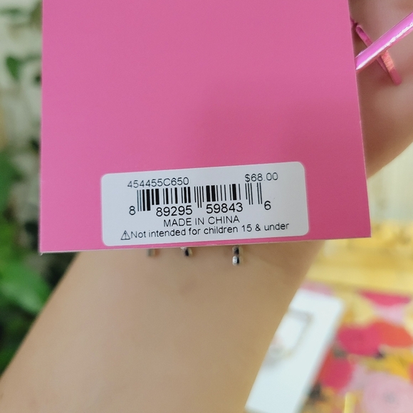 Betsey Johnson Rhinestone Christmas Tree Dangle Earrings - Picture 6 of 6